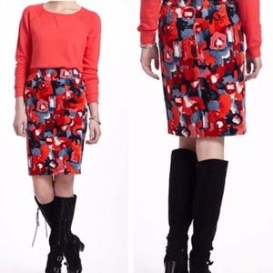 Anthropologie Vanessa Virginia Painterly Skirt